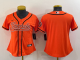 Women's Cincinnati Bengals Blank Orange Stitched Baseball Cool Base Jersey