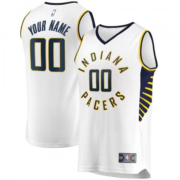 Youth Indiana Pacers Fanatics White Fast Break Custom Replica Jersey - Association Edition