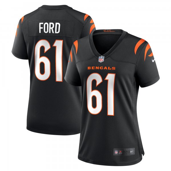 Women's Cincinnati Bengals Cody Ford Nike Black Game Jersey