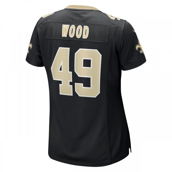 Women's New Orleans Saints Zach Wood Nike Black Game Jersey