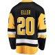 Men's Pittsburgh Penguins Lars Eller Fanatics Black Home Breakaway Jersey