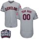 Cleveland Indians Gray World Series Men's Customized Flex Base MLB Jersey