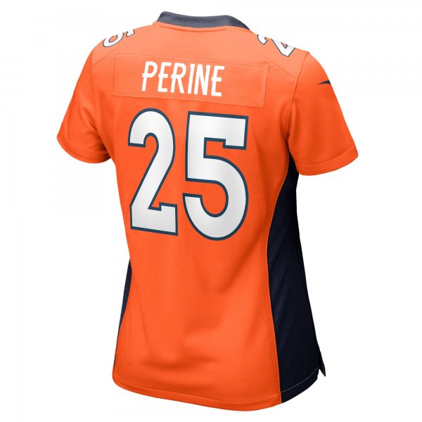 Women's Denver Broncos Samaje Perine Nike Orange Game Player Jersey