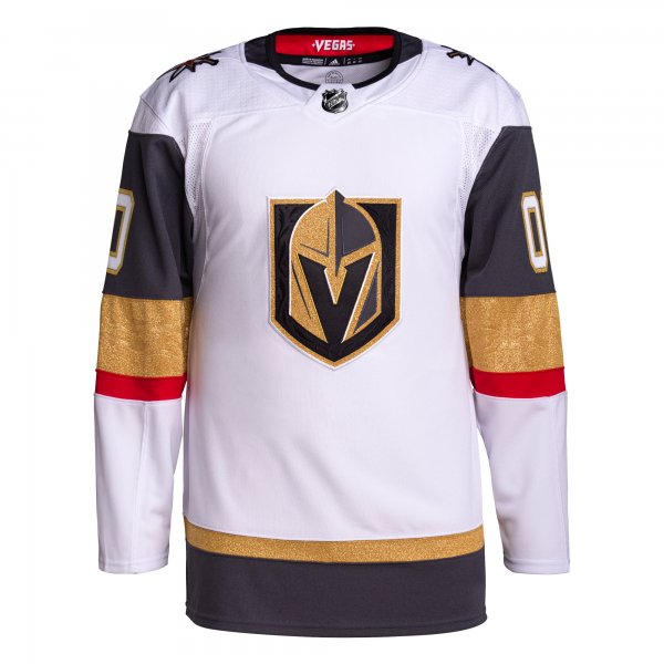 Men's Vegas Golden Knights  adidas White Away  Primegreen Custom Jersey