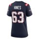 Women's New England Patriots Chasen Hines Nike Navy Game Player Jersey