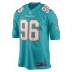 Men's Miami Dolphins Porter Gustin Nike Aqua Game Player Jersey