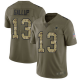 Dallas Cowboys #13 Michael Gallup Olive/Camo Men's Stitched NFL Limited 2017 Salute To Service Jersey