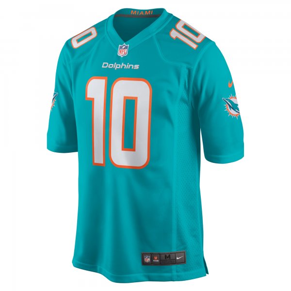 Men's Miami Dolphins Tyreek Hill Nike Aqua Game Jersey