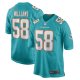 Men's Miami Dolphins Connor Williams Nike Aqua Game Player Jersey