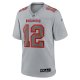 Men's Tampa Bay Buccaneers Tom Brady Nike Gray Atmosphere Fashion Game Jersey