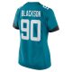 Women's Jacksonville Jaguars Angelo Blackson Nike  Teal Team Game Jersey