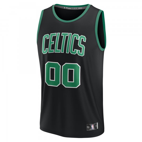 Youth Boston Celtics  Fanatics Black Fast Break Replica Custom Jersey - Statement Edition