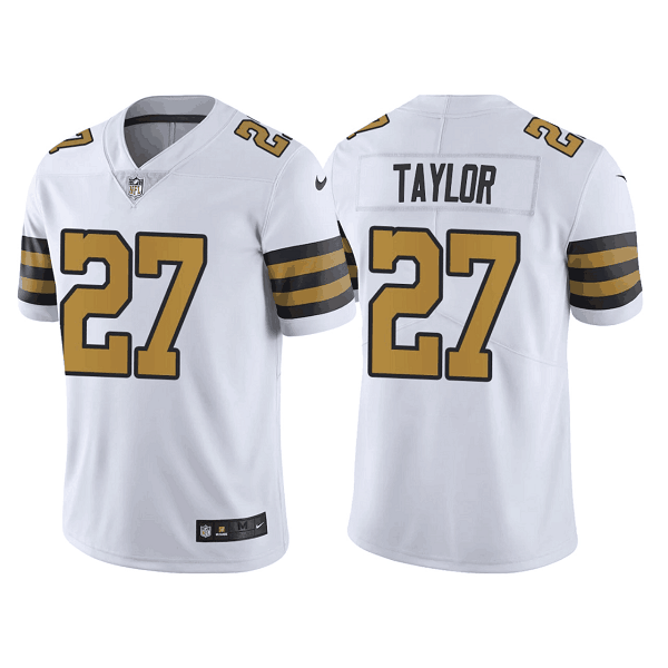 New Orleans Saints Alontae Taylor White Alternate Vapor Limited Jersey