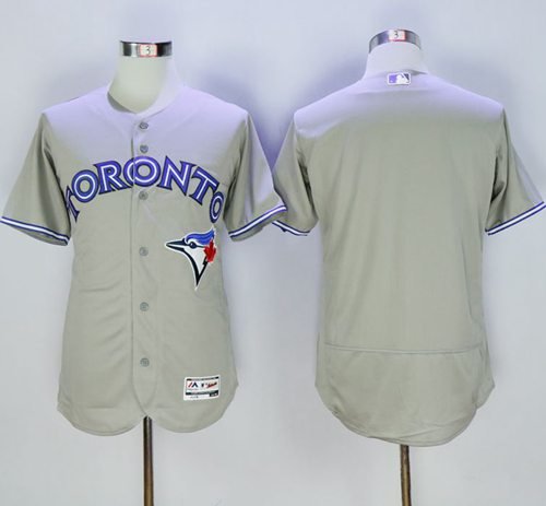 Toronto Blue Jays Blank Grey Flexbase Collection Stitched MLB Jersey