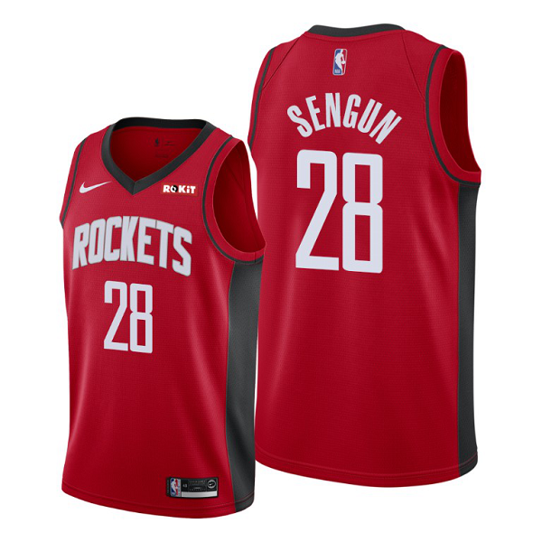 Men's Houston Rockets #28 Alperen Sengun 2021 NBA Draft Red Icon Edition Jersey