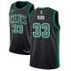 Men's Nike Boston Celtics #33 Larry Bird Black Swingman Statement Edition NBA Jersey