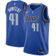 Men's Nike Dallas Mavericks #41 Dirk Nowitzki Royal Stitched Swingman NBA Jersey