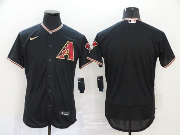 Men's Arizona Diamondbacks Blank Black Stitched Nike MLB Flex Base Jersey