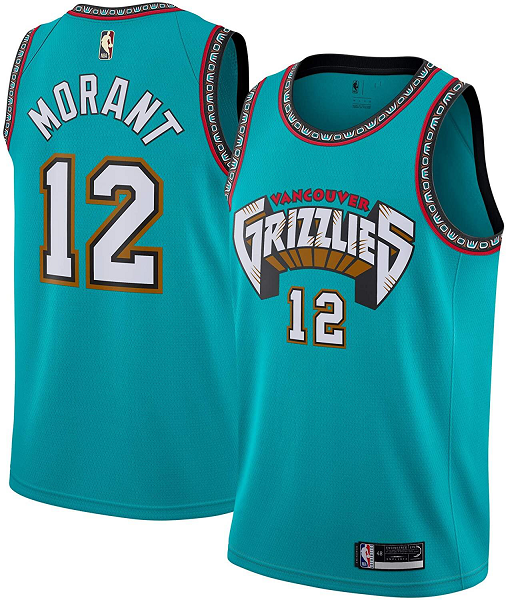 Men's Memphis Grizzlies #12 Ja Morant Blue NBA Stitched Jersey