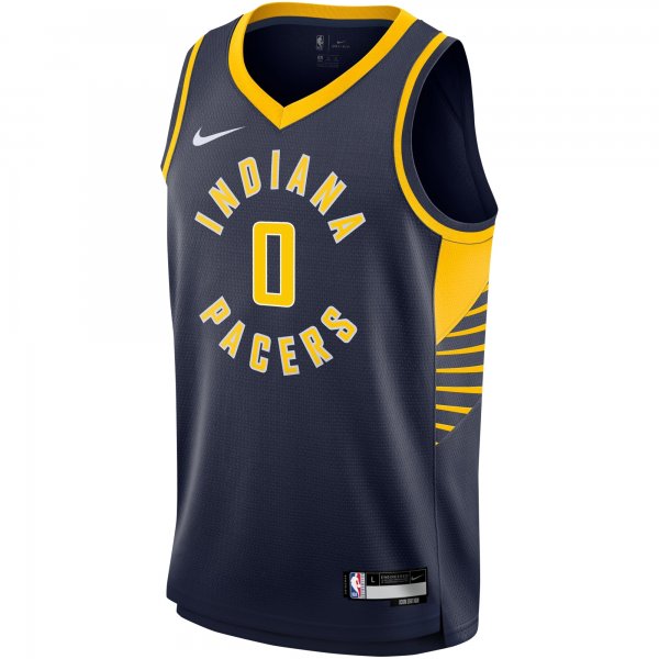 Youth Indiana Pacers Tyrese Haliburton Nike Navy Swingman Jersey - Icon Edition