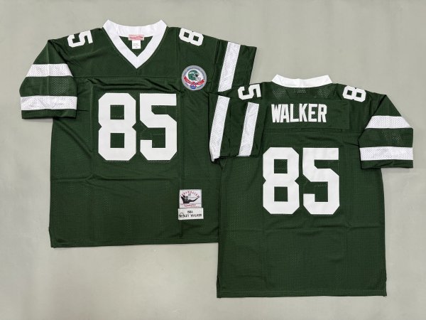 Men's New York Jets #85 Wesley Walker Green Jersey