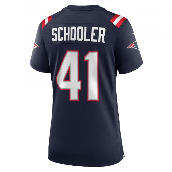 Women's New England Patriots Brenden Schooler Nike Navy Game Player Jersey