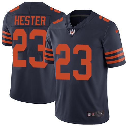 Men's Nike Chicago Bears #23 Devin Hester Limited Navy Blue NFL Rush Vapor Untouchable Jersey