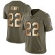 Nike Tennessee Titans #22 Derrick Henry Olive/Gold Men's Stitched NFL Limited 2017 Salute To Service Jersey