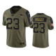 New England Patriots Kyle Dugger Olive 2021 Salute To Service Men's Limited NFL Jersey