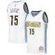 Men's Denver Nuggets Nikola Jokic Mitchell & Ness White 2016/17 Throwback Swingman Jersey