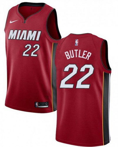 Men's Nike Miami Heat #22 Jimmy Butler Red Swingman Basketball Jersey