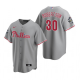 Men's Philadelphia Phillies David Robertson Gray 2022 World Series Cool Base Jersey