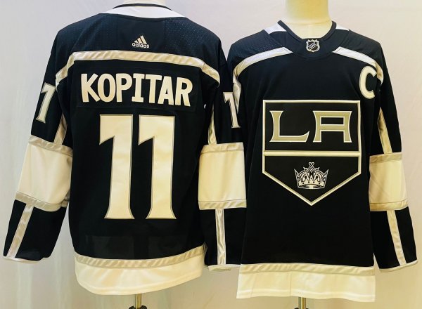 Men's #11 Anze Kopitar Los Angeles Kings Black NHL Jersey