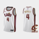 Men's Cleveland Cavaliers #4 Evan Mobley 2022-23 Association Edition White Gold is Back NBA Jersey