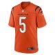 Men's Cincinnati Bengals Tee Higgins Nike Orange Alternate Game Player Jersey