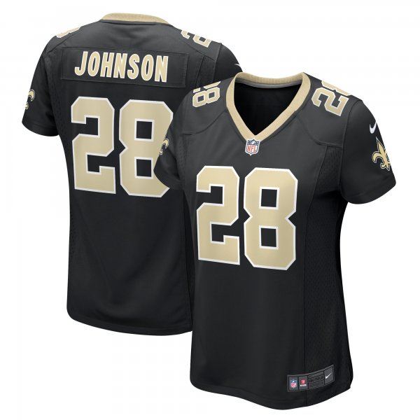 Women's New Orleans Saints Lonnie Johnson Nike Black Game Player Jersey