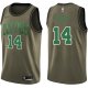 Men's Nike Boston Celtics #14 Bob Cousy Green Salute to Service Swingman NBA Jersey