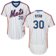 New York Mets #30 Nolan Ryan WhiteBlue Strip Flexbase Collection Alternate Stitched MLB Jersey