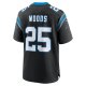 Men's Carolina Panthers Xavier Woods Nike Black Team Game Jersey