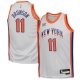 Jalen Brunson #11 New York Knicks Nike Youth 2024/25 Swingman City Edition White Player Jersey