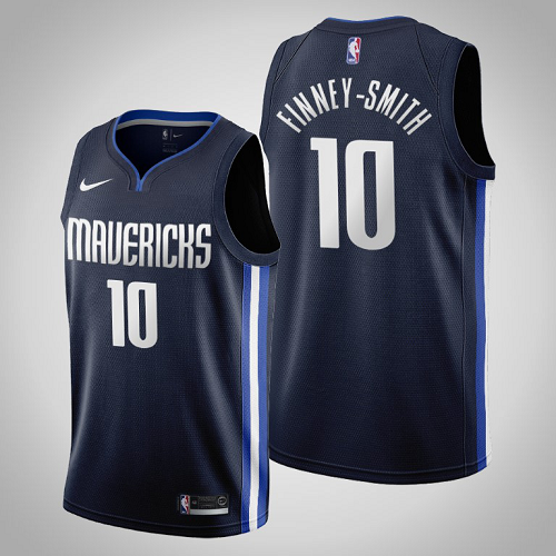 Men's 2019-20 Dallas Mavericks Dorian Finney-Smith #10 Navy NBA Jersey