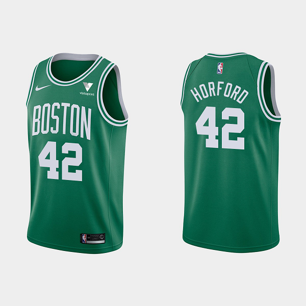 Men's Boston Celtics #42 Al Horford 2021 Nike Swingman Stitched NBA Jersey With NEW Sponsor Logo