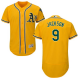 Oakland Athletics #9 Reggie Jackson Gold Flexbase Collection Stitched MLB Jersey