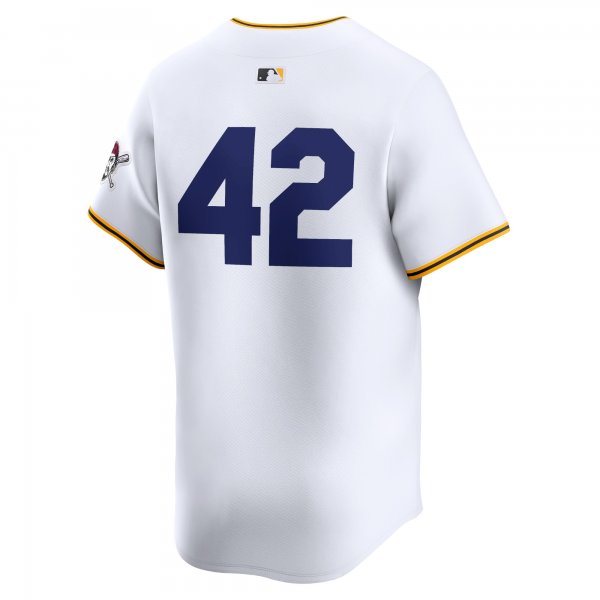 Men's Pittsburgh Pirates  Nike White 2024 Jackie Robinson Day Home Limited Jersey