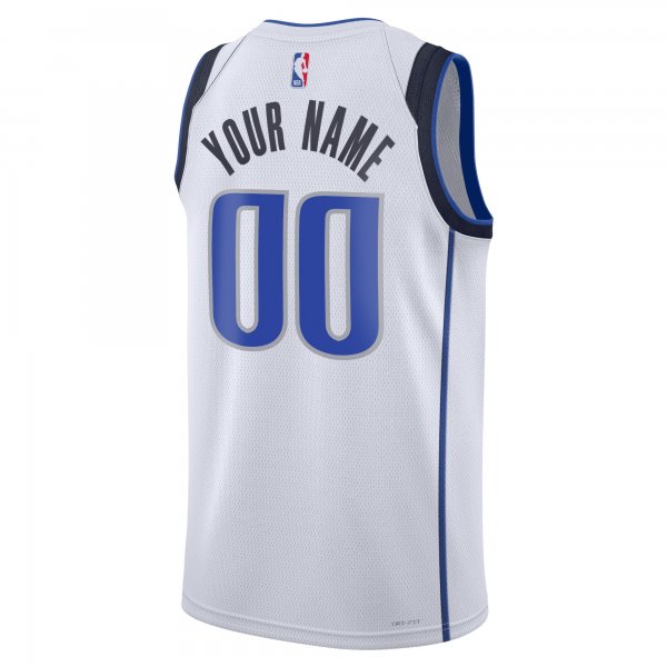 Unisex Dallas Mavericks Nike White Swingman Custom Jersey - Association Edition