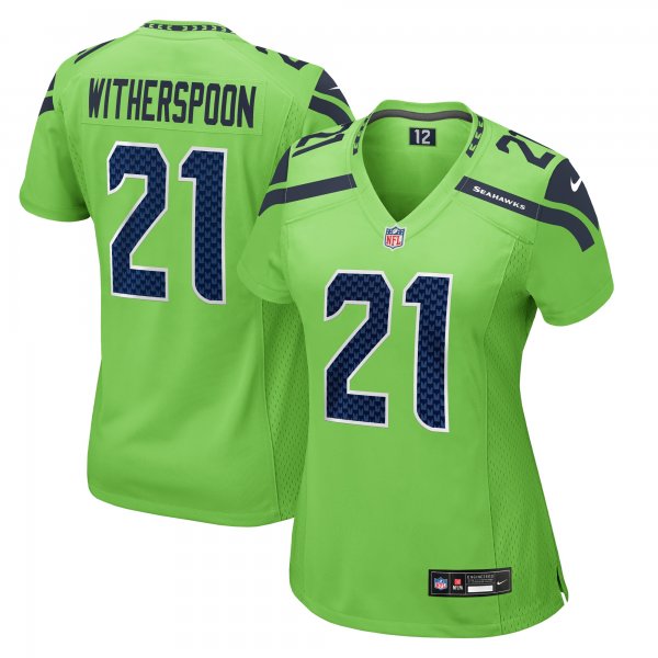 Women's Seattle Seahawks Devon Witherspoon Nike Neon Green  Game Jersey