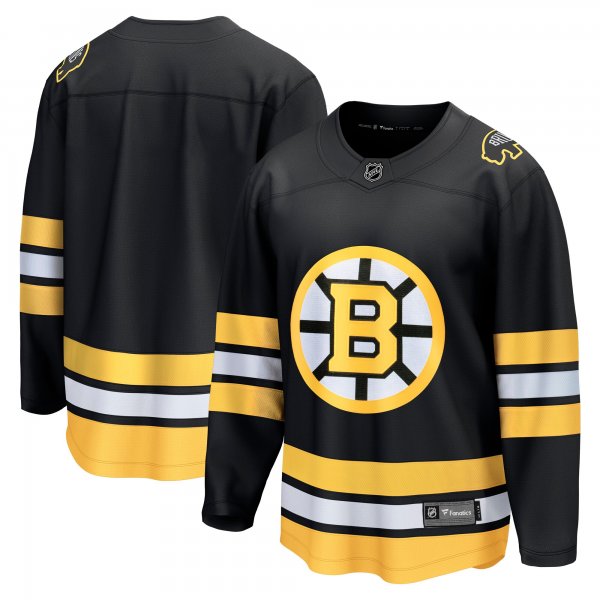 Men's Boston Bruins Black Anniversary Home Breakaway Jersey