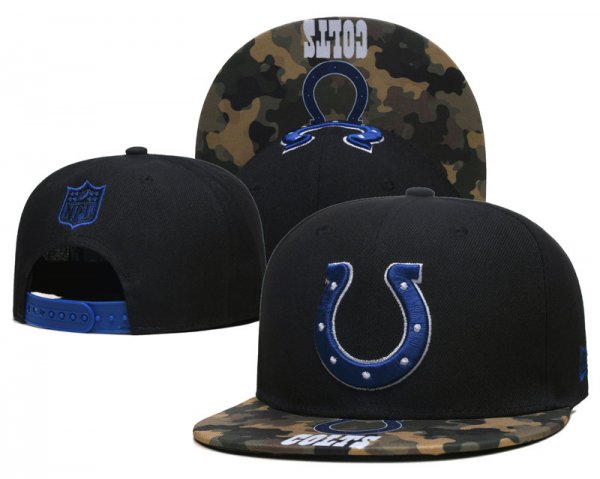 Indianapolis Colts Black Camouflage Cap