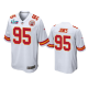 Men's Kansas City Chiefs #95 Chris Jones White Super Bowl LVII Limited Jersey