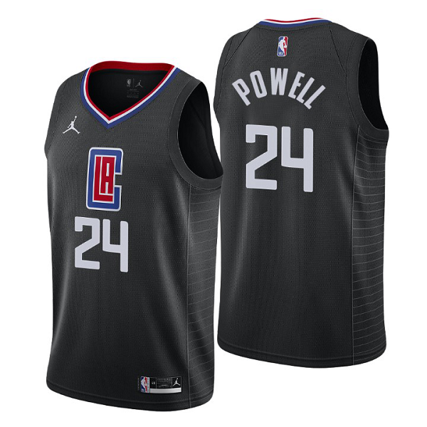 Men's Los Angeles Clippers #24 Norman Powell Black NBA Swingman Statement Edition Jersey